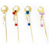 Kanzashi Moon & Pearl Blue