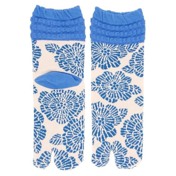 Tabio Border Crew Socks: Ink Blue/Off White – Trunk Clothiers