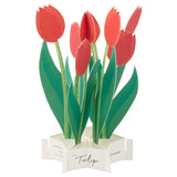 Greeting Card Red Tulips