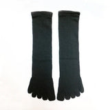 Silk Five-Toed Socks Black