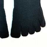 Silk Five-Toed Socks Black