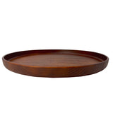 Round Tray Wood Grain Texture