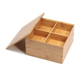 Bamboo Lunch Box Square 2-Tier Japan