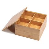 Bamboo Shokado Box Square 2-Tier 4-Masu