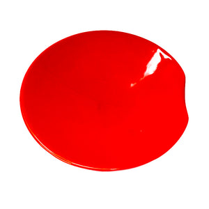 Round Chopstick Rest Plate Red