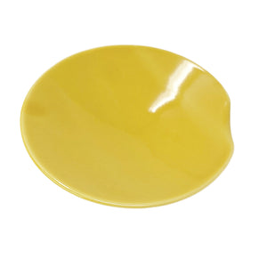 Round Chopstick Rest Plate Yellow
