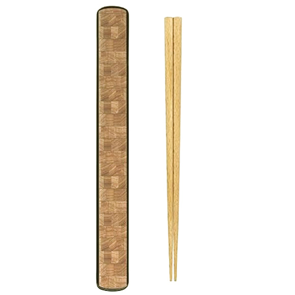 Chopsticks & Case Set Wood Grain