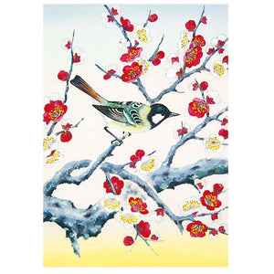 Greeting Card Plum and Birds