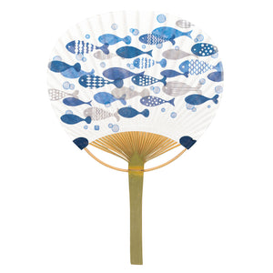 Bamboo Uchiwa Fan Fish