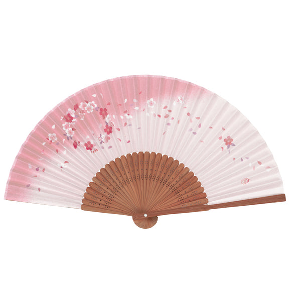 Bamboo Folding Fan Sakura