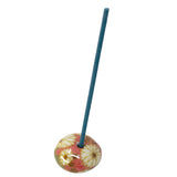 Incense Holder Red Chrysanthemum