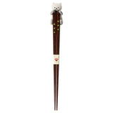 Chopsticks & Chopstick Rest Set Dakko Cat Shamuneko