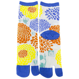 Tabi Socks Atsumekiku Blue