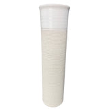 Flower Vase Cylinder Long White