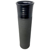 Flower Vase Cylinder Long Black