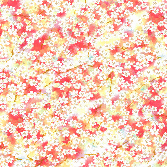 Yuzen Sakura Red and Orange