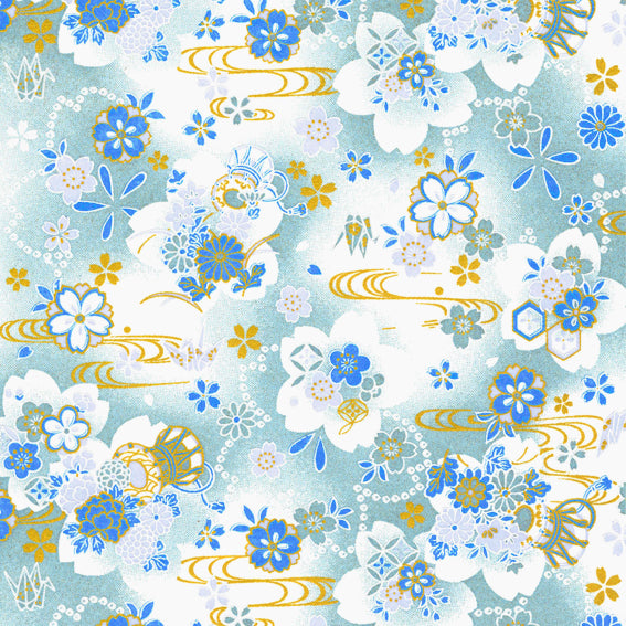 Yuzen Sakura and Taiko Blue