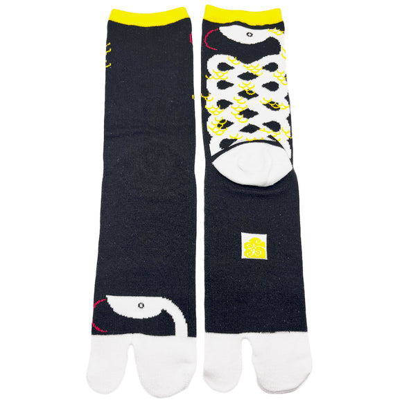 Tabi Socks Snake Black