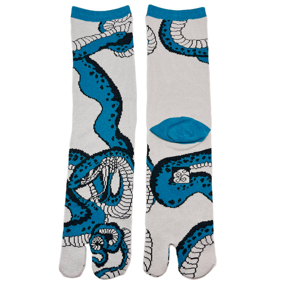 Tabi Socks Snake Blue