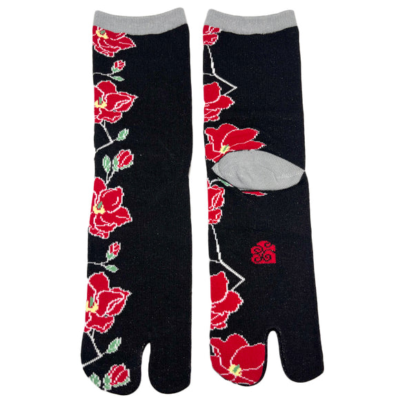 Tabi Socks Mokuren Black