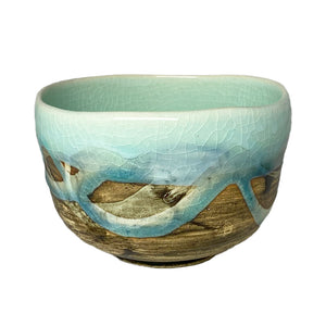 Matcha Bowl Blue Nagashi