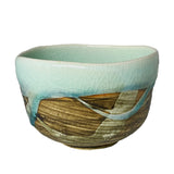 Matcha Bowl Blue Nagashi