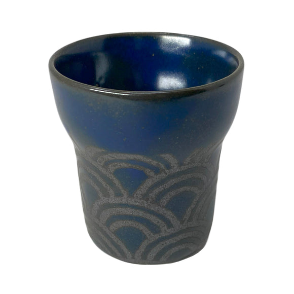 Sake Cup Blue Wave Uzu