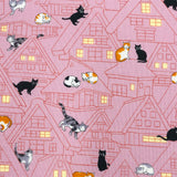 Cloth Cats on the Roof Pink