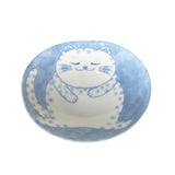 Oval Soy Dish Cat Buchi