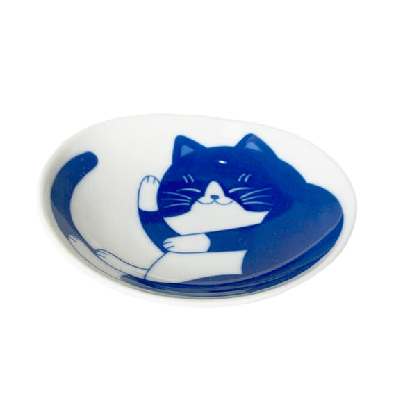 Oval Soy Dish Cat Hachiware