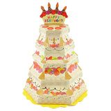 Greeting Card Cake Tower Happy Birthday