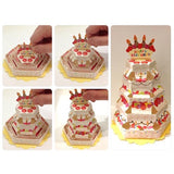 Greeting Card Cake Tower Happy Birthday