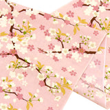 Tenugui Towel Hamamonyo Sakura with Leaves