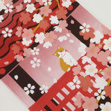 Tenugui Towel Hamamonyo  Ohanami Cat