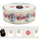 Washi Masking Tape Clear Manekineko