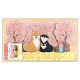 Greeting Card Shiba & Sakura