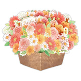 Greeting Card 3D Flower Basket