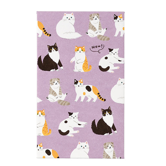 Money Envelopes 3pcs Animal Pochibukuro Cat Purple