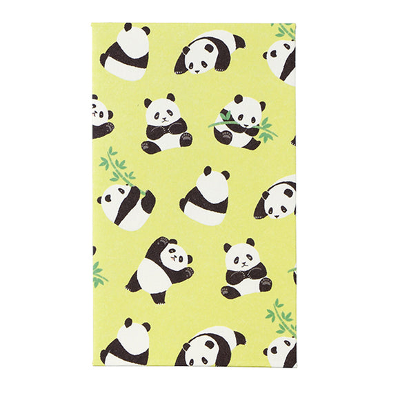 Money Envelopes 3pcs Animal Pochibukuro Panda Green