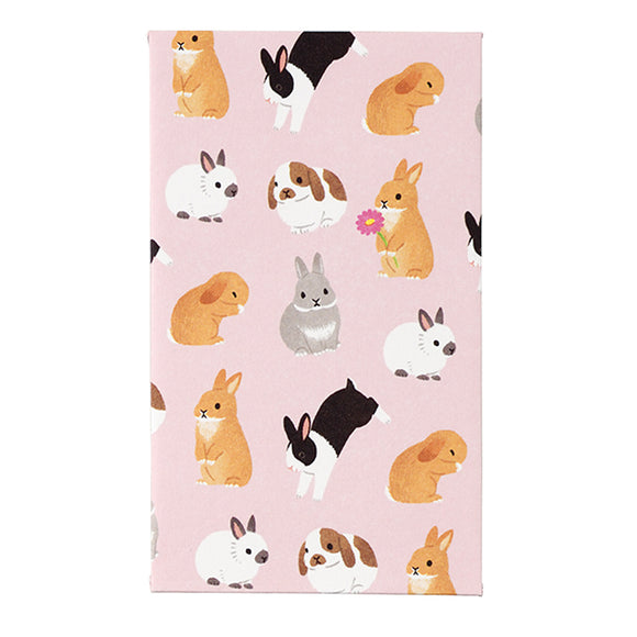 Money Envelopes 3pcs Animal Pochibukuro Rabbit Pink