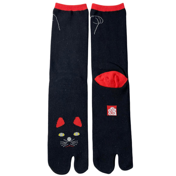 Tabi Socks Black Cat 27cm