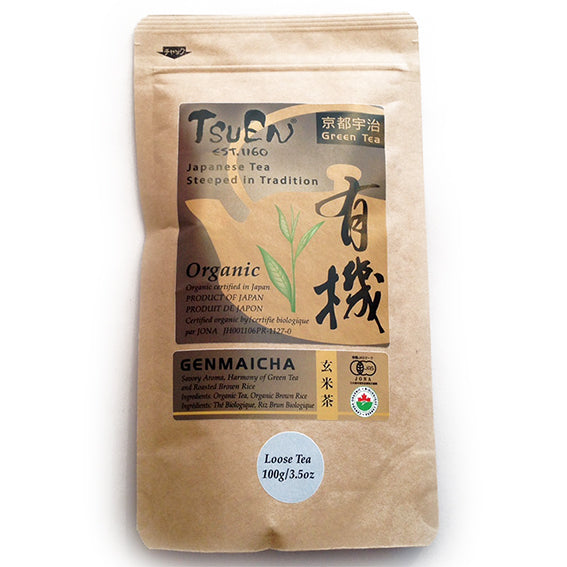 Tsuen Organic Genmaicha from Kyoto Japan 100g