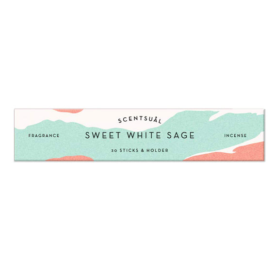 Scentsual Incense Sweet White Sage 30 Sticks