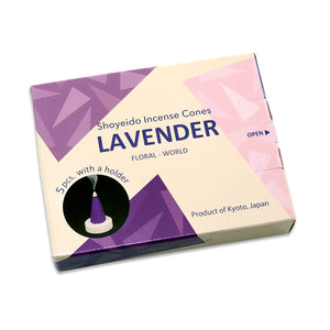 Shoyeido Incense Floral-World Lavender 5 Cones