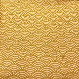 Cloth Seigaiha Mustard Yellow