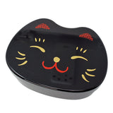 Lunch Box Manekineko Face Black