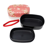 Lunch Box Kaga Koban Sakura & Rabbit Pink Small