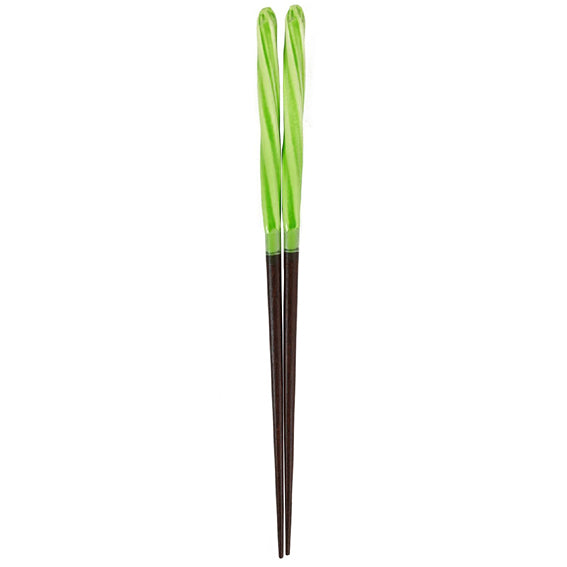 Chopsticks Amedama Nejiri Light Green
