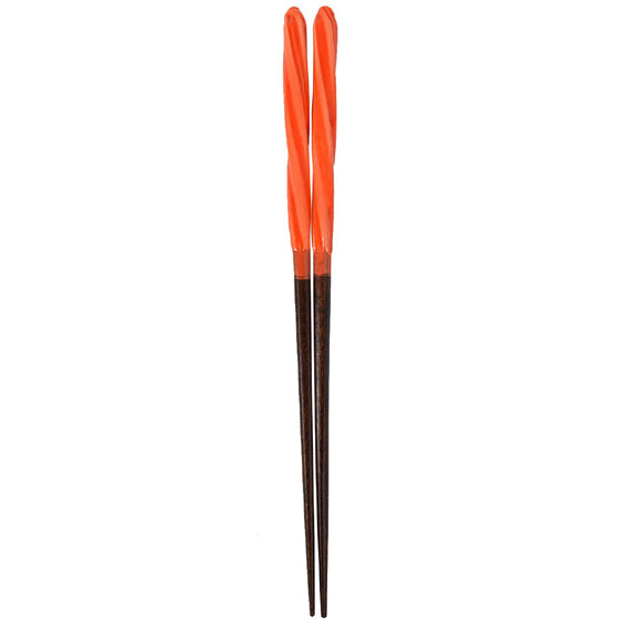Chopsticks Amedama Nejiri Orange