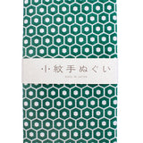 Tenugui Towel Komon Kikko Green
